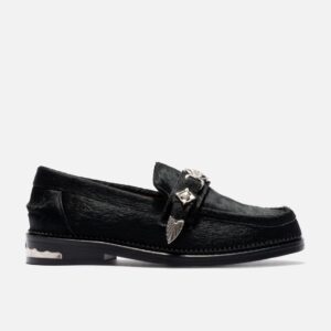 HBX EXCLUSIVE BLACK PONY LOAFER