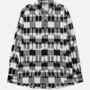 Ikat Check Regular Collar Shirt