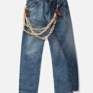 Junya Watanabe MAN X New Manual Cotton Nylon Twill Transfer Printed Trucker Jacket