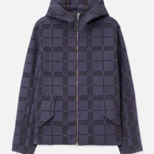 Khakilaser Perforated Check Wool Jacket Khakilaser Perforated Check Wool Jacket