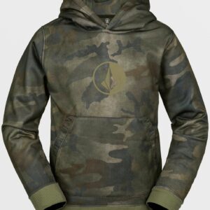 Kids Youth Riding Fleece Pullover - Cloudwash Camo (2023)