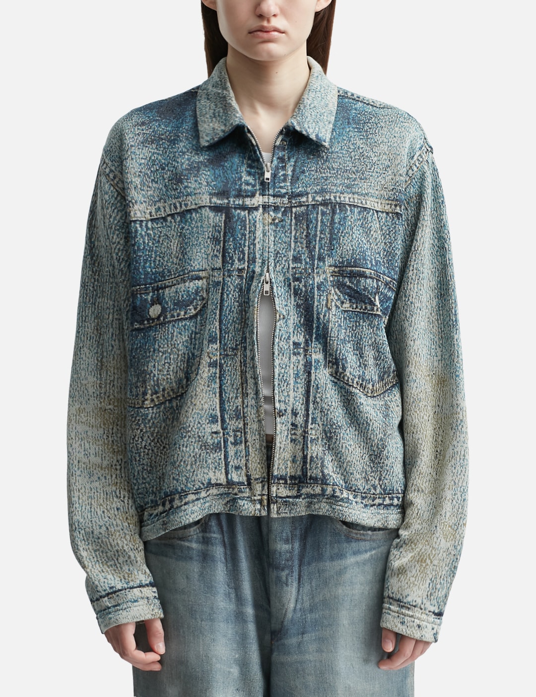 Knit Denim Jacket