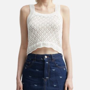 Lace Knit Crochet Crop Top