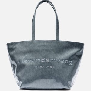 Lacquered Denim Punch Large Tote Lacquered Denim Punch Large Tote