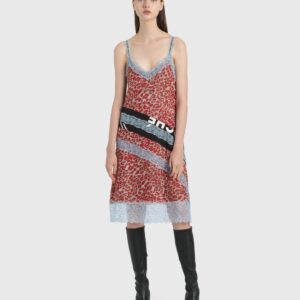 Leopard Print Slip Dress