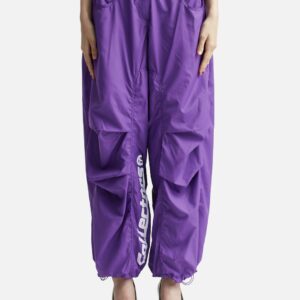 LETTERING PARACHUTE PANTS