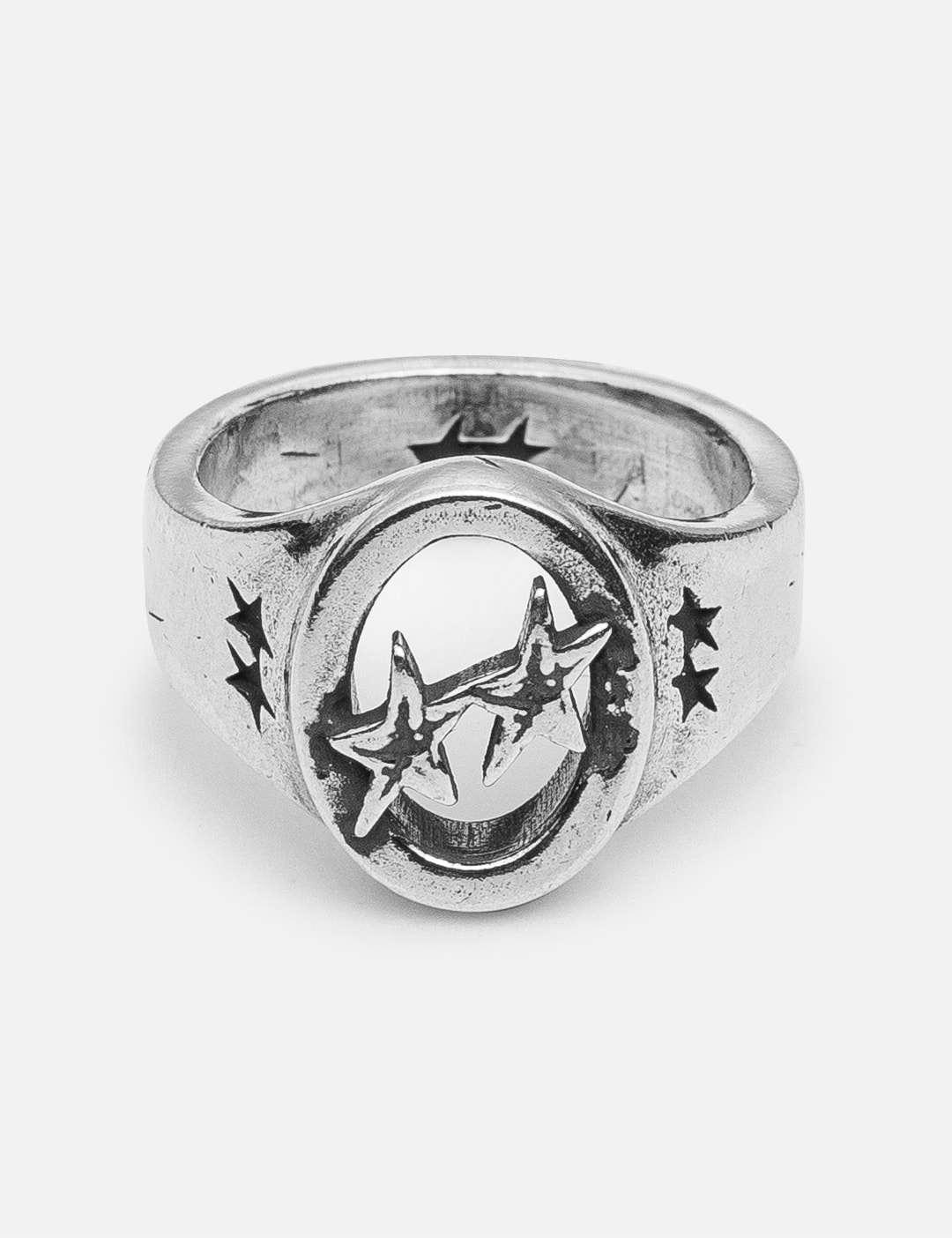 Link Stars Ring Silver