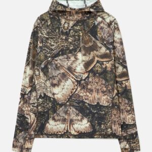 Lio Upf Plus 50 Baselayer Moth Print Long Sleeve Hoodie