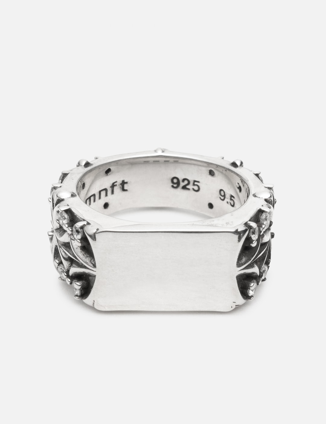 Maltese Cross Quadruplets Signet Ring (Oxidised)