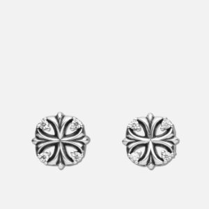 Maltese Cross Stud Earrings