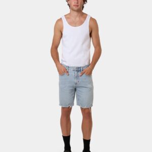 Mens Bones Denim Shorts