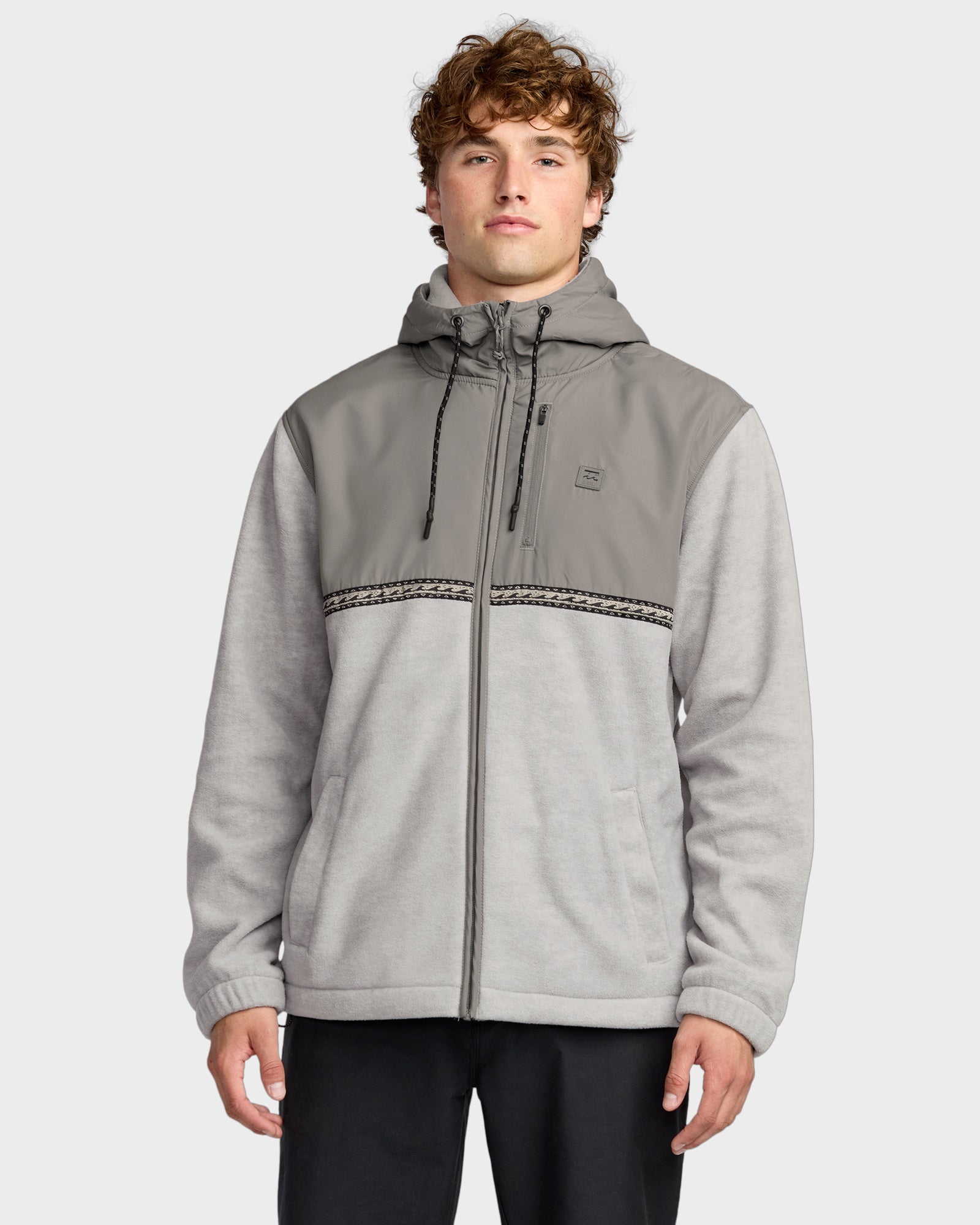 Mens Boundary Lite Zip Fleece Top