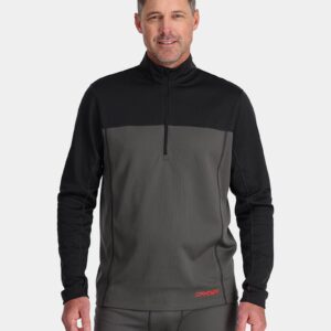 Mens Charger Half Zip Base Layer Long Sleeve T-Shirt