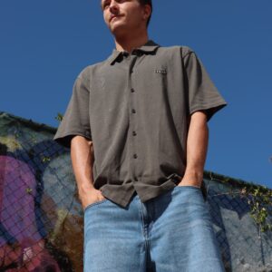 Mens Chavo Button Short Sleeve Shirt