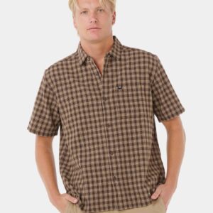 Mens Classic Surf Check Short Sleeve Shirt