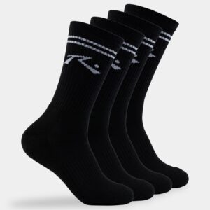 Mens Comp Mid Calf 4 Pack Crew Socks