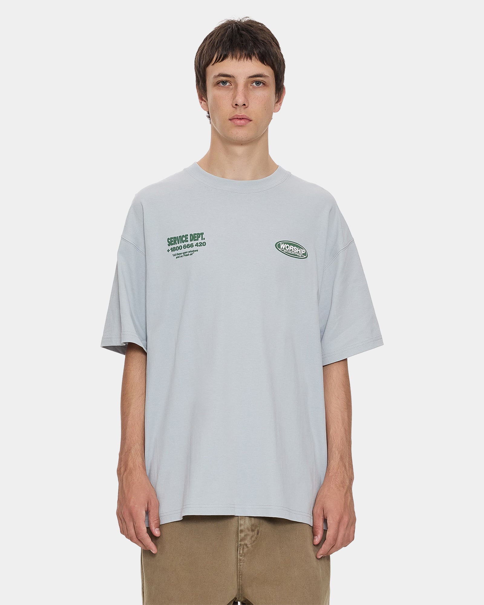 Mens Department Oversized Cropped T-Shirt