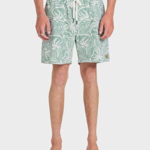 Mens Exotica Print Elastic 17" Boardshorts