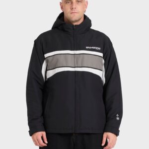 Mens Fluid 2K Hooded Bomber