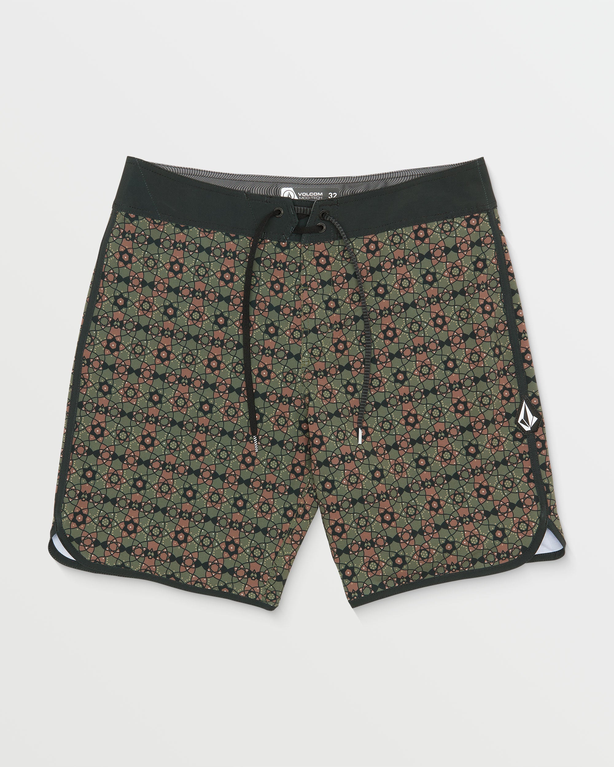 Mens Fractal Scallop Mod-Tech 19" Boardshorts