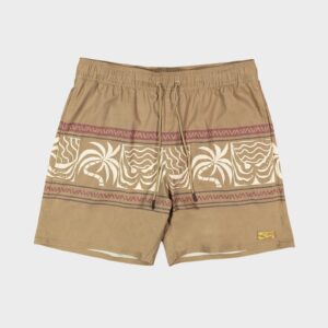 Mens Fronds Divide Elastic 17" Boardshorts