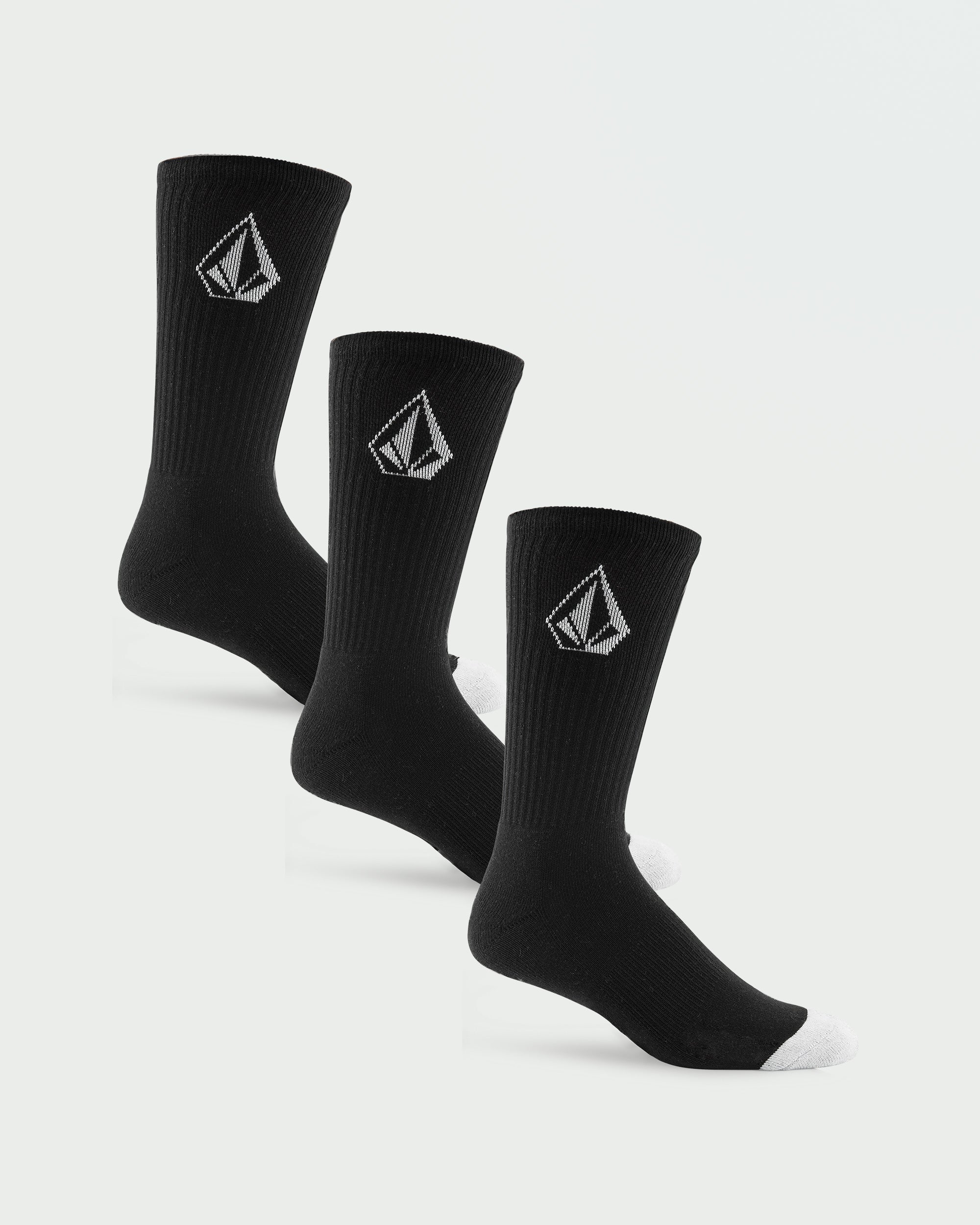 Mens Full Stone 3 Pack Crew Socks
