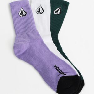 Mens Full Stone 3 Pack Crew Socks
