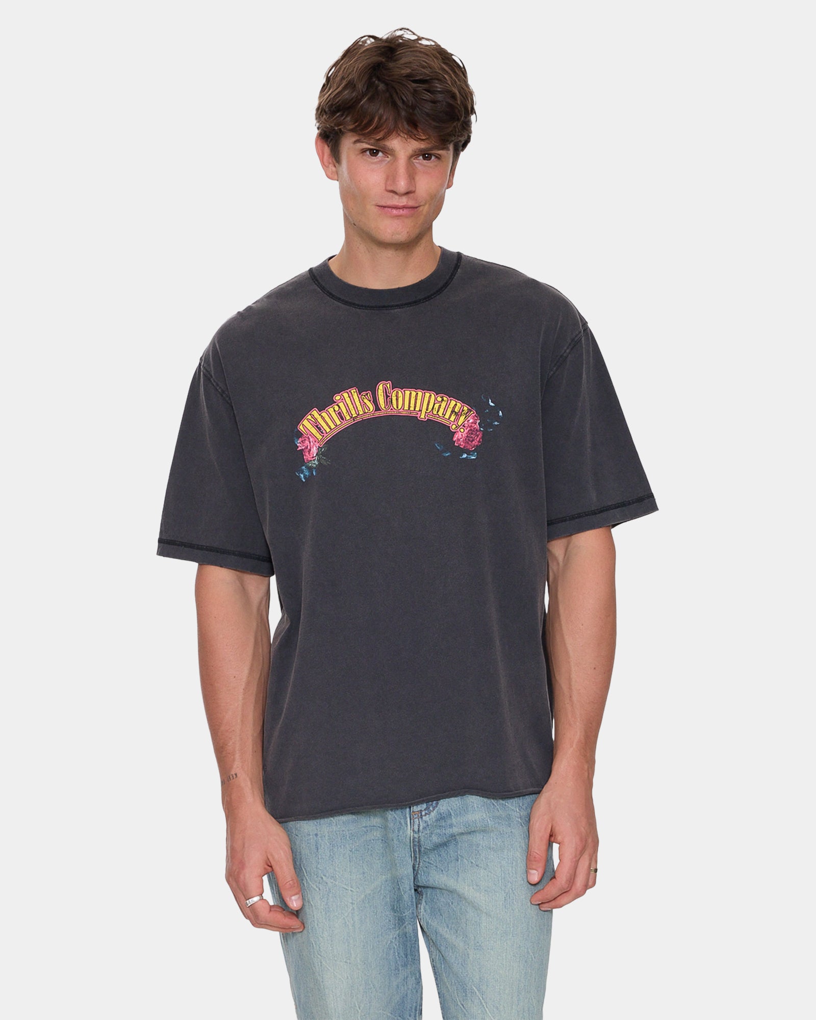Mens Fury Oversized Cropped T-Shirt