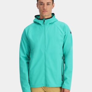 Mens Gridweb Shellfleece Zip Up Hoodie