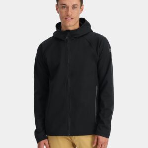 Mens Gridweb Shellfleece Zip Up Hoodie