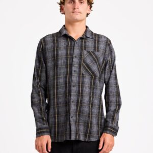 Mens Heavy Twills Flannel Long Sleeve Shirt