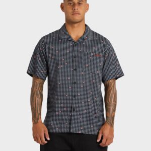 Mens Kehu Woven Short Sleeve Shirt