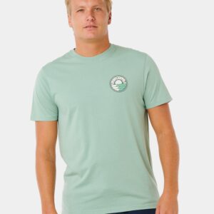 Mens Pacific Rinse Stacked T-Shirt