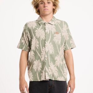 Mens Palm Fall Short Sleeve Shirt