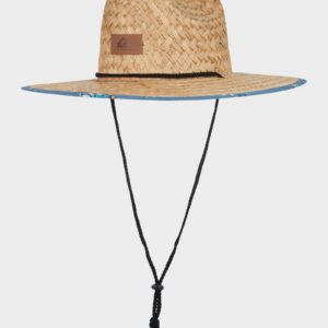 Mens Pierside Print Straw Hat Mens Pierside Print Straw Hat