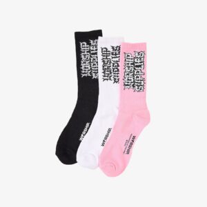 Mens Pile Up 3 Pack Crew Socks