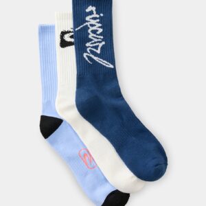 Mens Retro 3 Pack Crew Socks