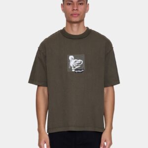 Mens Rose Brigade Oversized Cropped T-Shirt