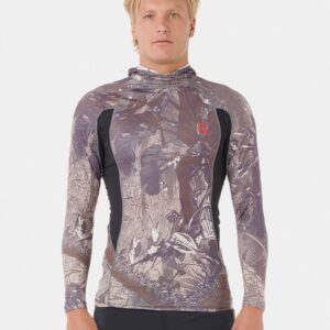 Mens Search UPF Performance Hood Long Sleeve Rash Vest Mens Search UPF Performance Hood Long Sleeve Rash Vest