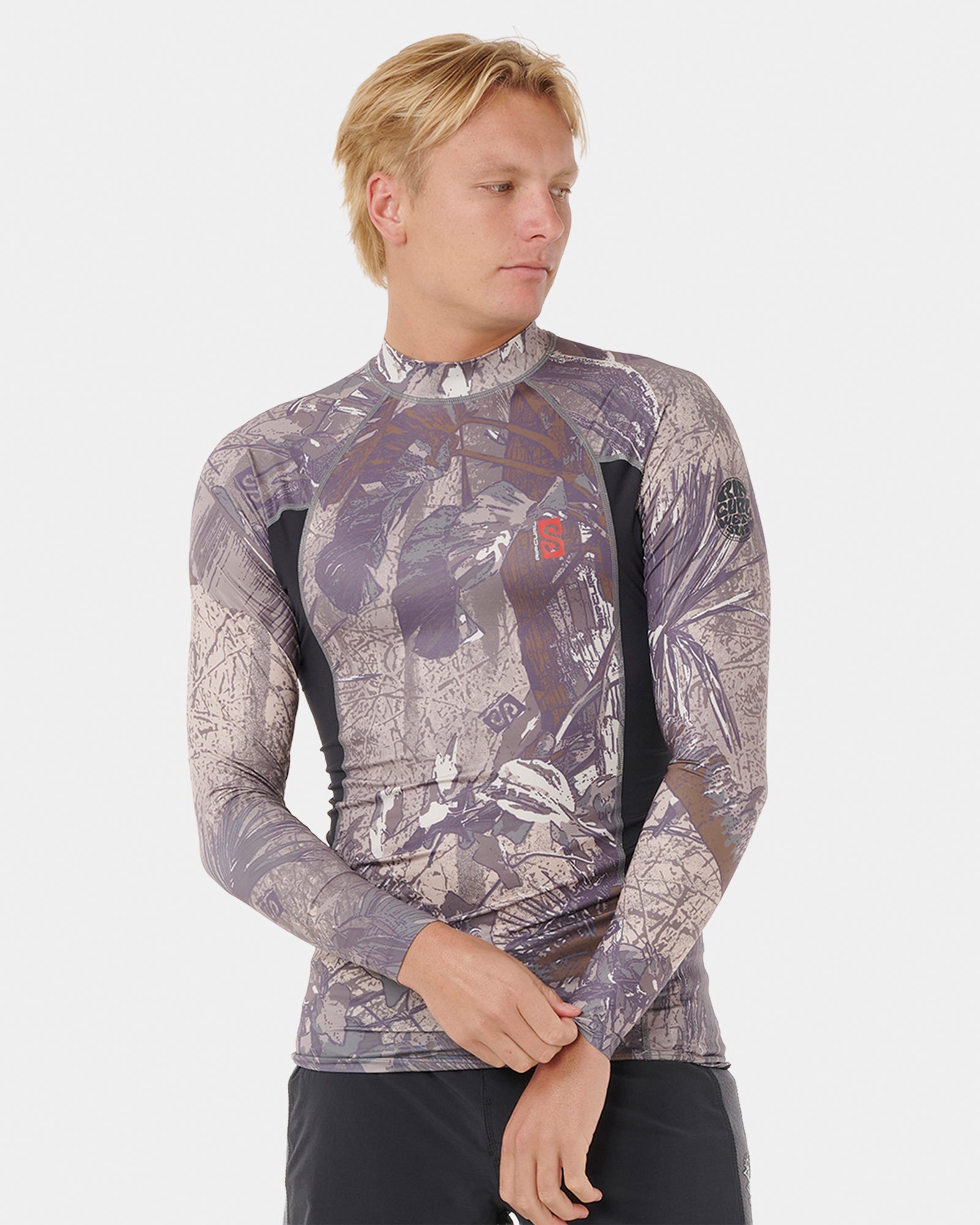 Mens Search UPF Performance Long Sleeve Rash Vest