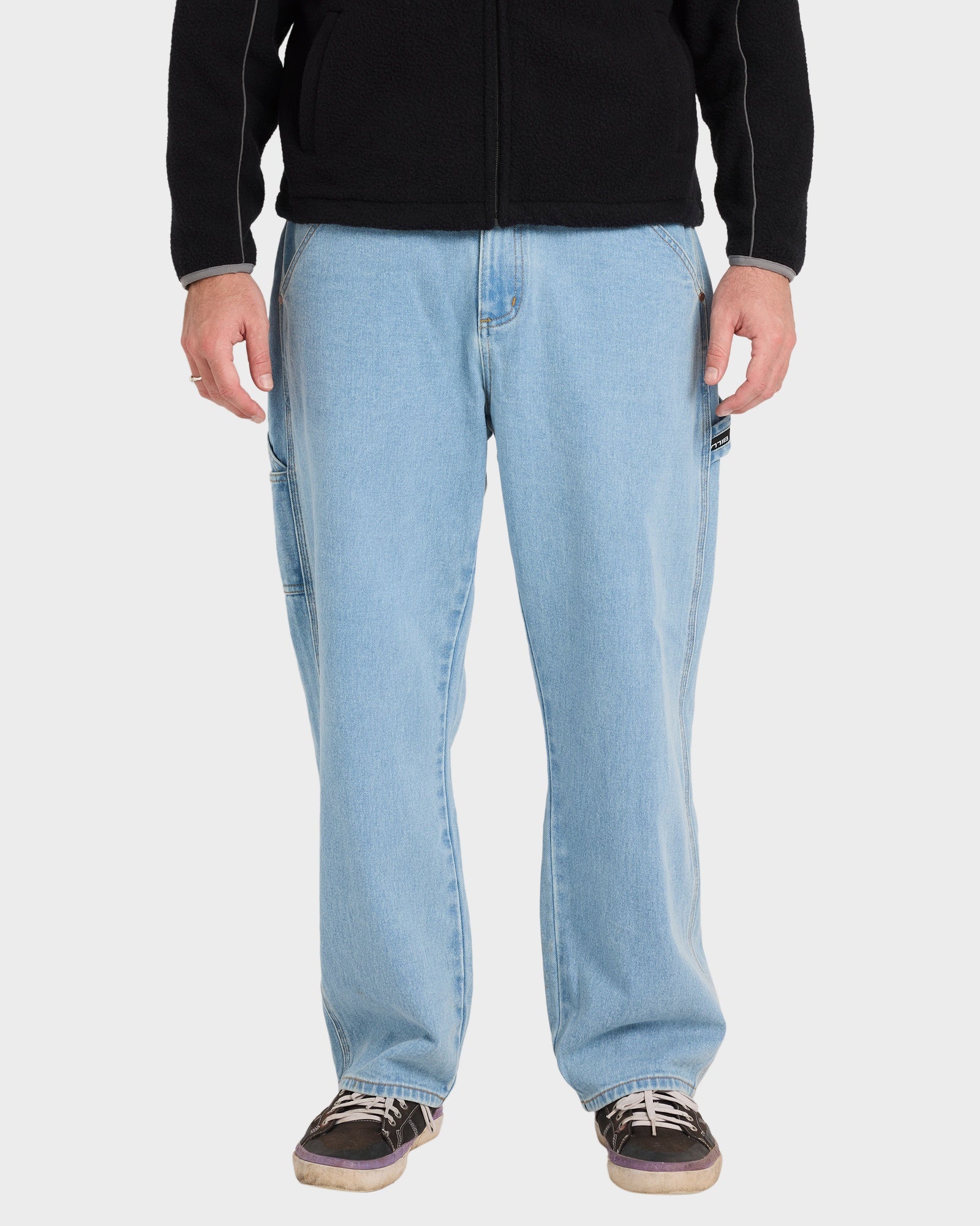 Mens Smoko Baggy Denim Pants