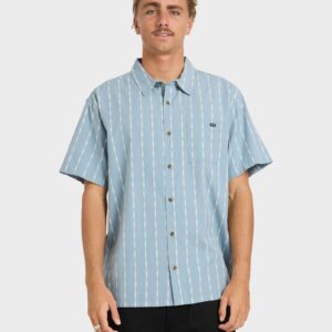 Mens Sundays Jacquard Short Sleeve Shirt