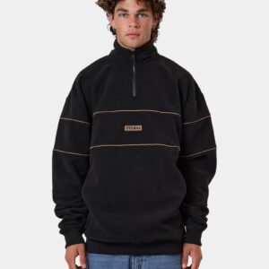 Mens Superior Thrills Quarter Zip Fleece Jumper