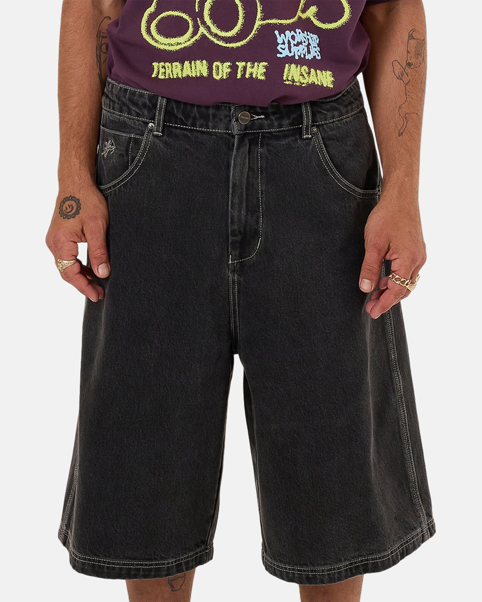 Mens Terrain Dozer Denim Shorts