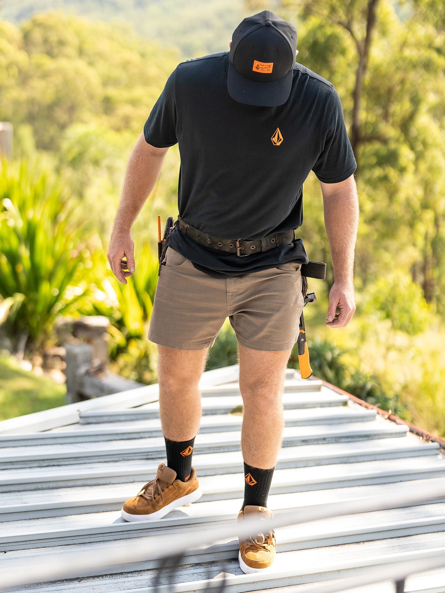 Mens Volcom Workwear Bevel 15" Carpenter Shorts