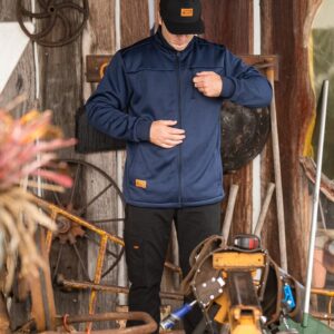 Mens Workwear Bonded Fleece Jacket