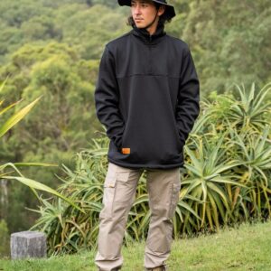 Mens Workwear Quarter Zip Fleece Jumper