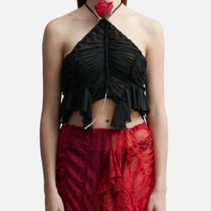 Mini Flower Ruched Tank Top