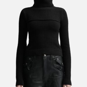 MISSED WOOL BOLERO TOP