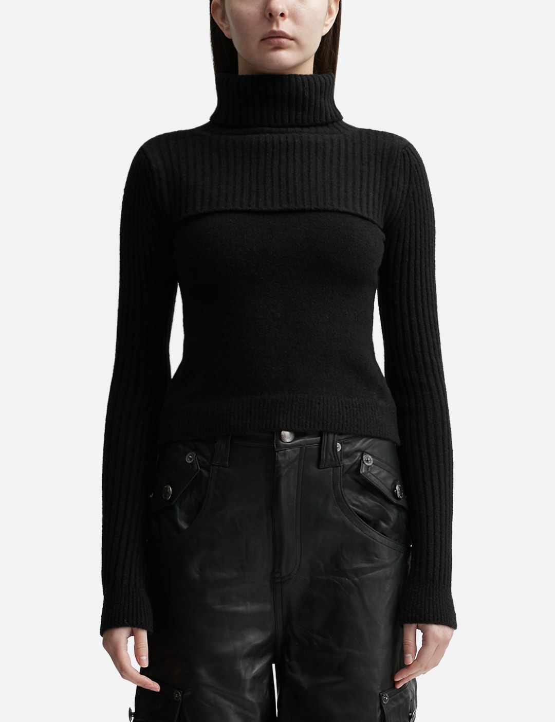 MISSED WOOL BOLERO TOP